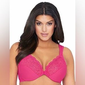 Glamorise Pink Bra Style # 1245 Size 34B New!